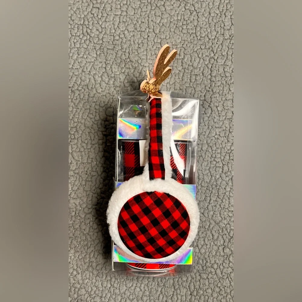 Love‎ Yourself Earmuffs And Cup Set Red And Black New In Box